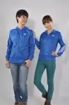 2012 adidas firebird hommes and femmes hoodie blue blance